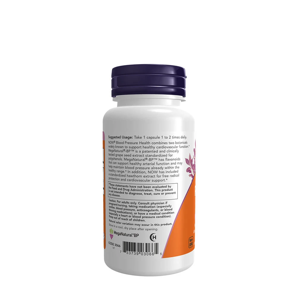 NOW - Blood Pressure Health - 90 Vcaps - Image 3