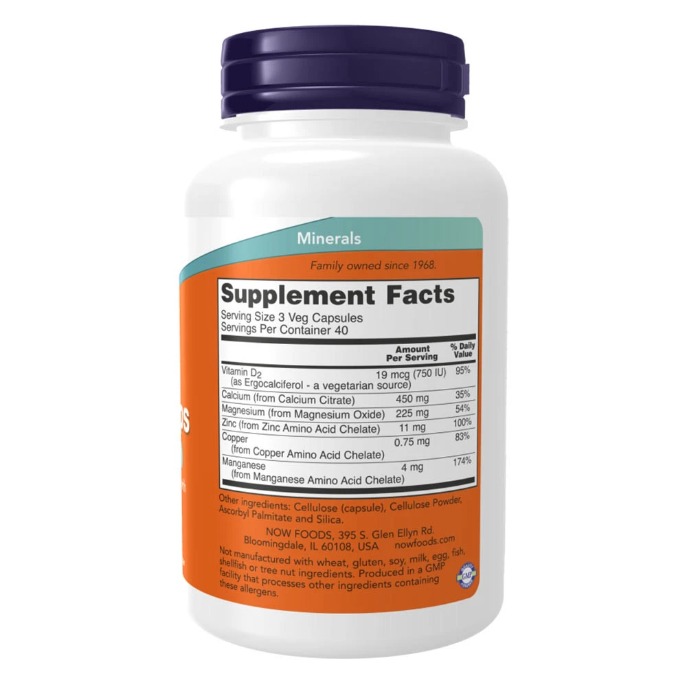 NOW - Calcium Citrate Capsules - 250 Count - Image 2