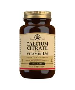 Calciumcitrat med Vitamin D3 - 60 tabletter