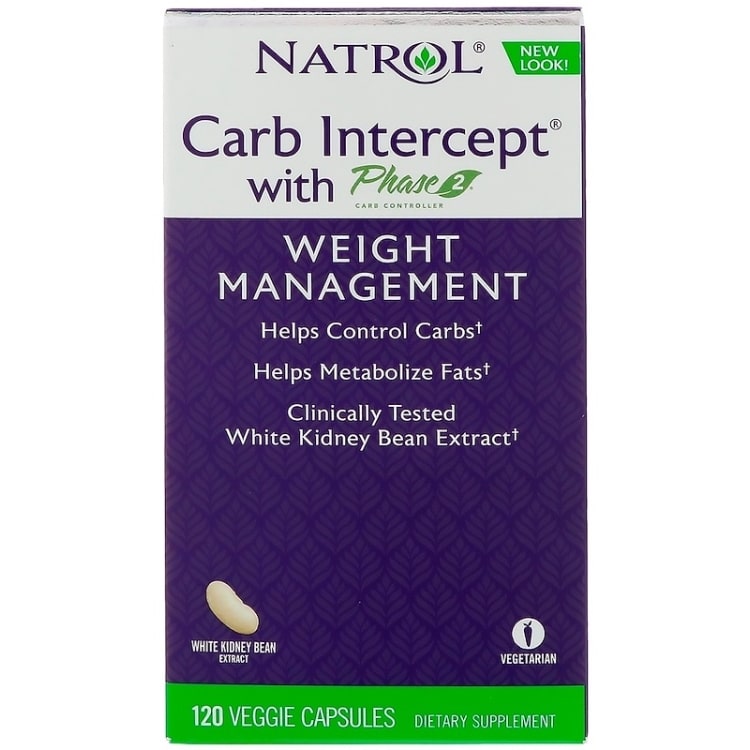 Natrol - Carb Intercept With Phase 2 - 120 Vcaps-image