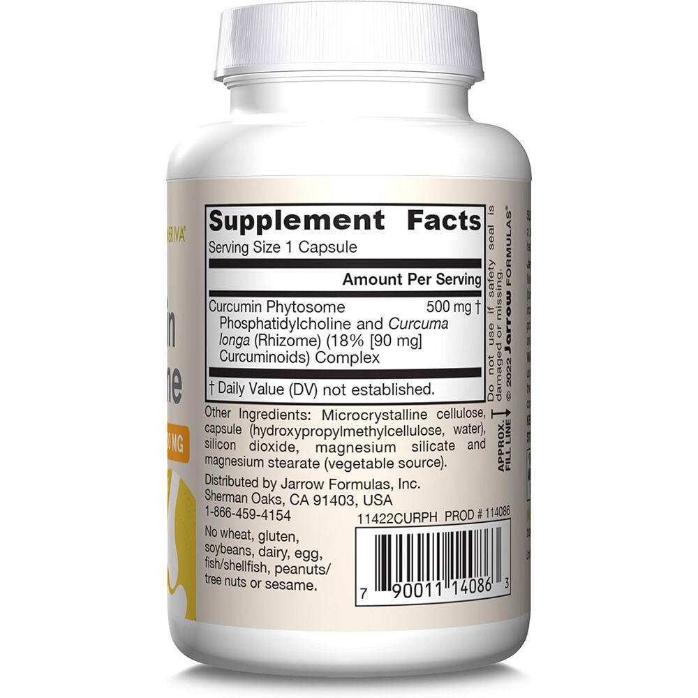 Jarrow Formulas - Curcumin Phytosome (Meriva) 500 mg - 60 Veggie Capsules - Image 3