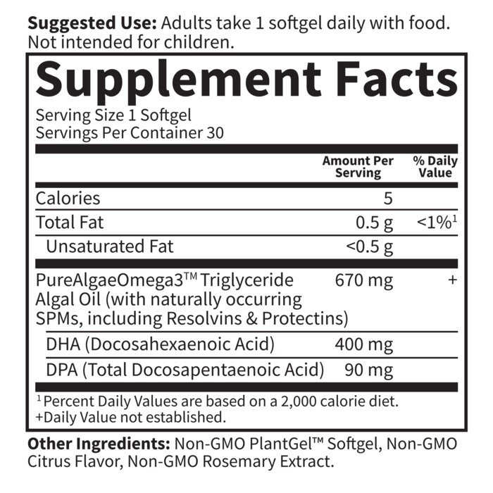 Garden of Life - Dr. Formulated Vegan DHA - 30 Softgels - Image 2