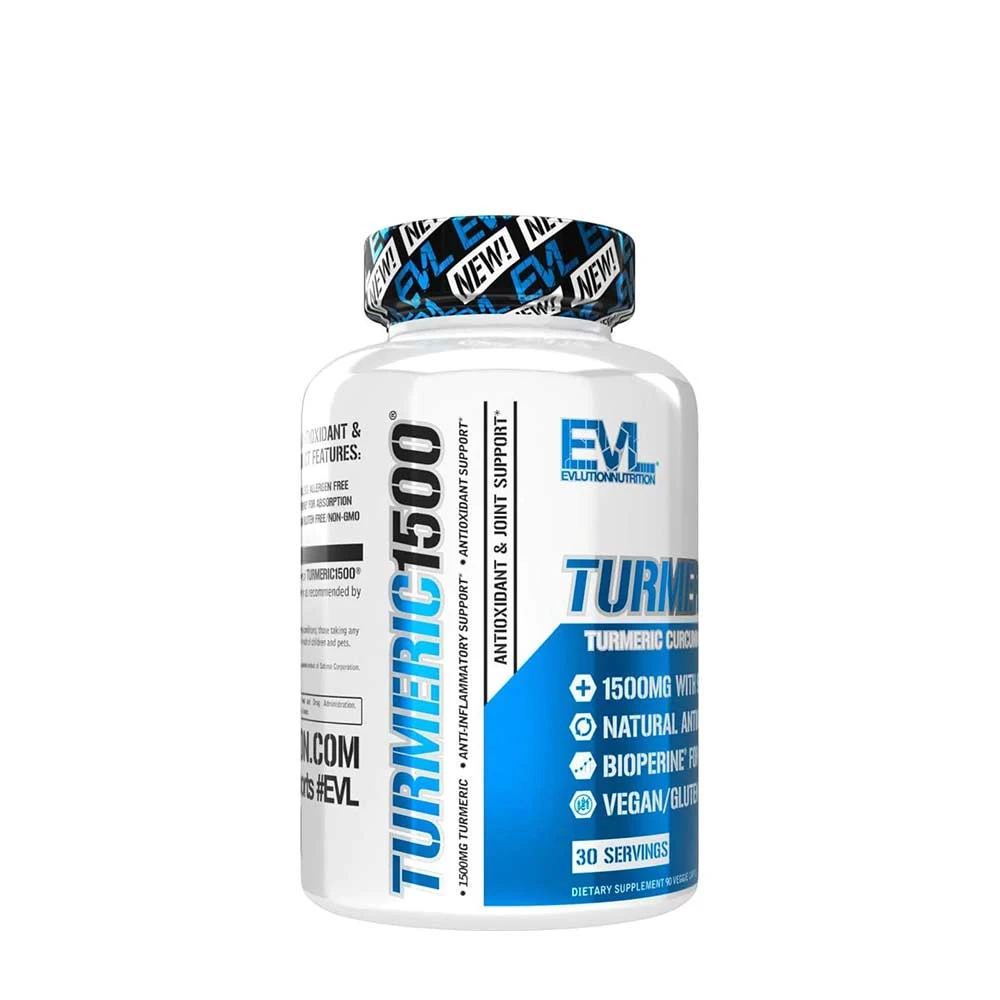 EVLution Nutrition - Turmeric 1500 - 90 Veggie Capsules - Image 3
