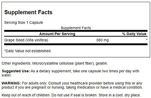 Swanson - Full Spectrum Grape Seed, 380 mg - 100 Capsules - Image 2