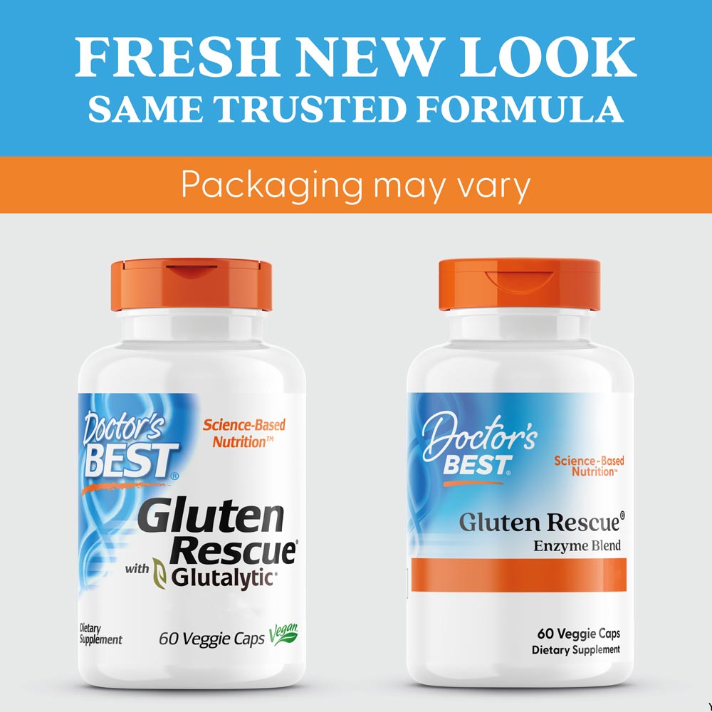 Doctor's Best - Gluten Rescue with Glutalytic - 60 Veggie Capsules - Image 5
