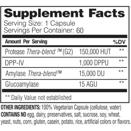 Enzymedica - GlutenEase Extra Strength - 60 Capsules - Image 3