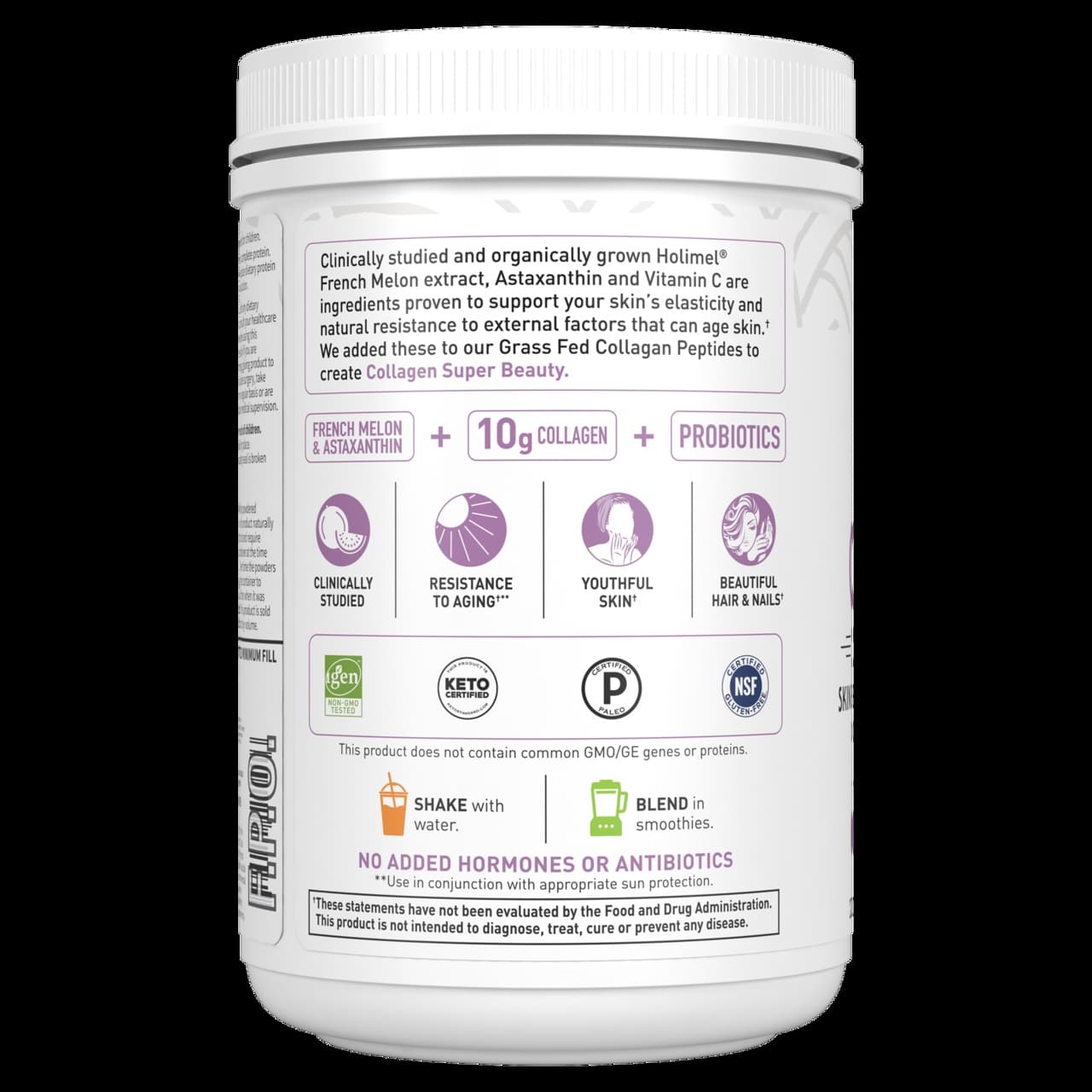 Garden of Life - Grass-Fed Collagen Super Beauty, Blueberry Acai - 270g - Image 3