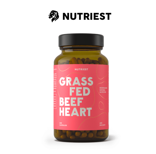 Græsfodret udtørret oksehjerte - 240 kapsler