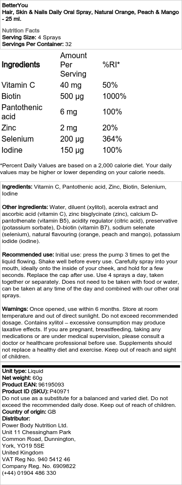 Skin & Nails Daily Oral Spray