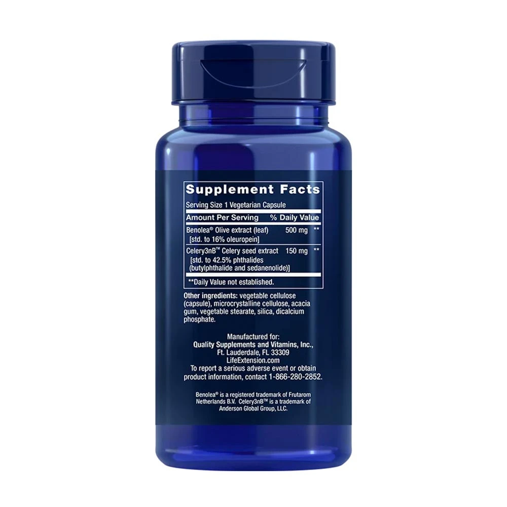 Life Extension - Advanced Olive Leaf Vascular Support - 60 Veg Capsules - Image 2