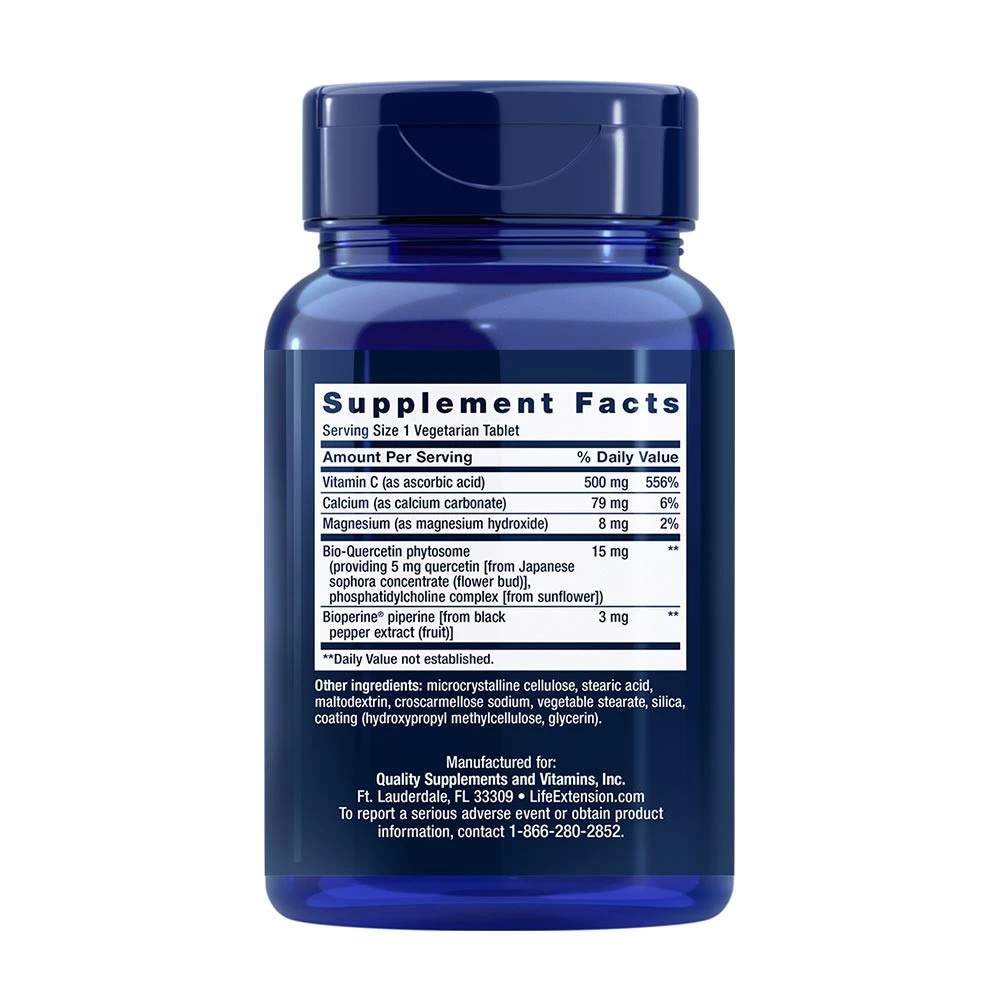 Life Extension - Fast-C and Bio-Quercetin Phytosome - 60 Veg Tablets - Image 2