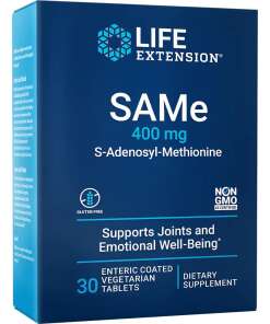 Life Extension - SAMe 400 mg (S-Adenosyl-Methionine) (30 Tablets)
