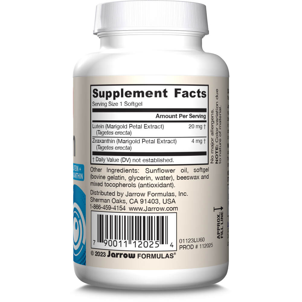 Jarrow Formulas - Lutein 20 mg - 60 Softgels - Image 3