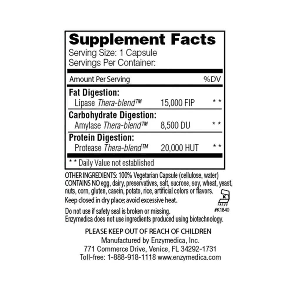 Enzymedica - Lypo Gold - 60 Capsules - Image 2