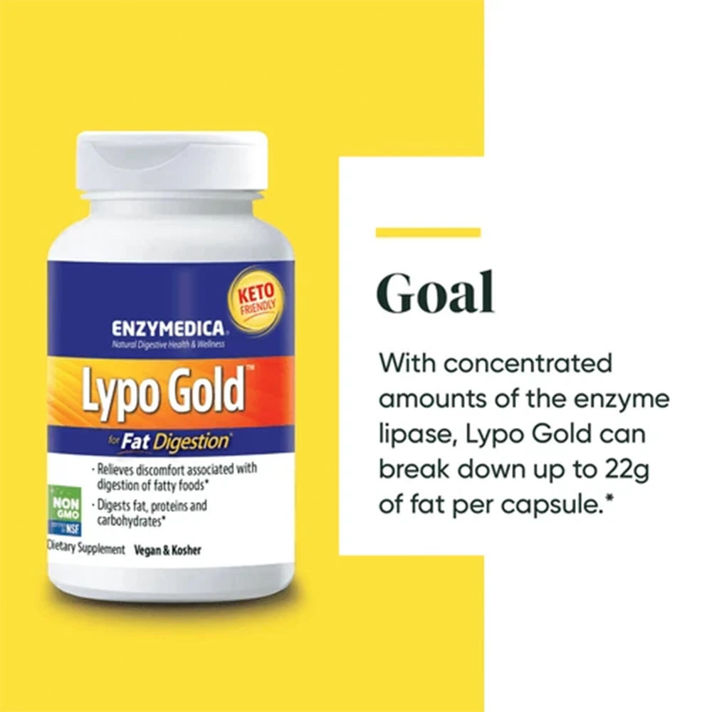 Enzymedica - Lypo Gold - 60 Capsules - Image 3