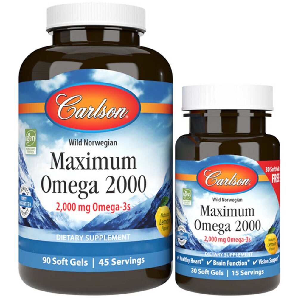 Carlson Labs - Maximum Omega 2000 - 120 Softgels - Image 2