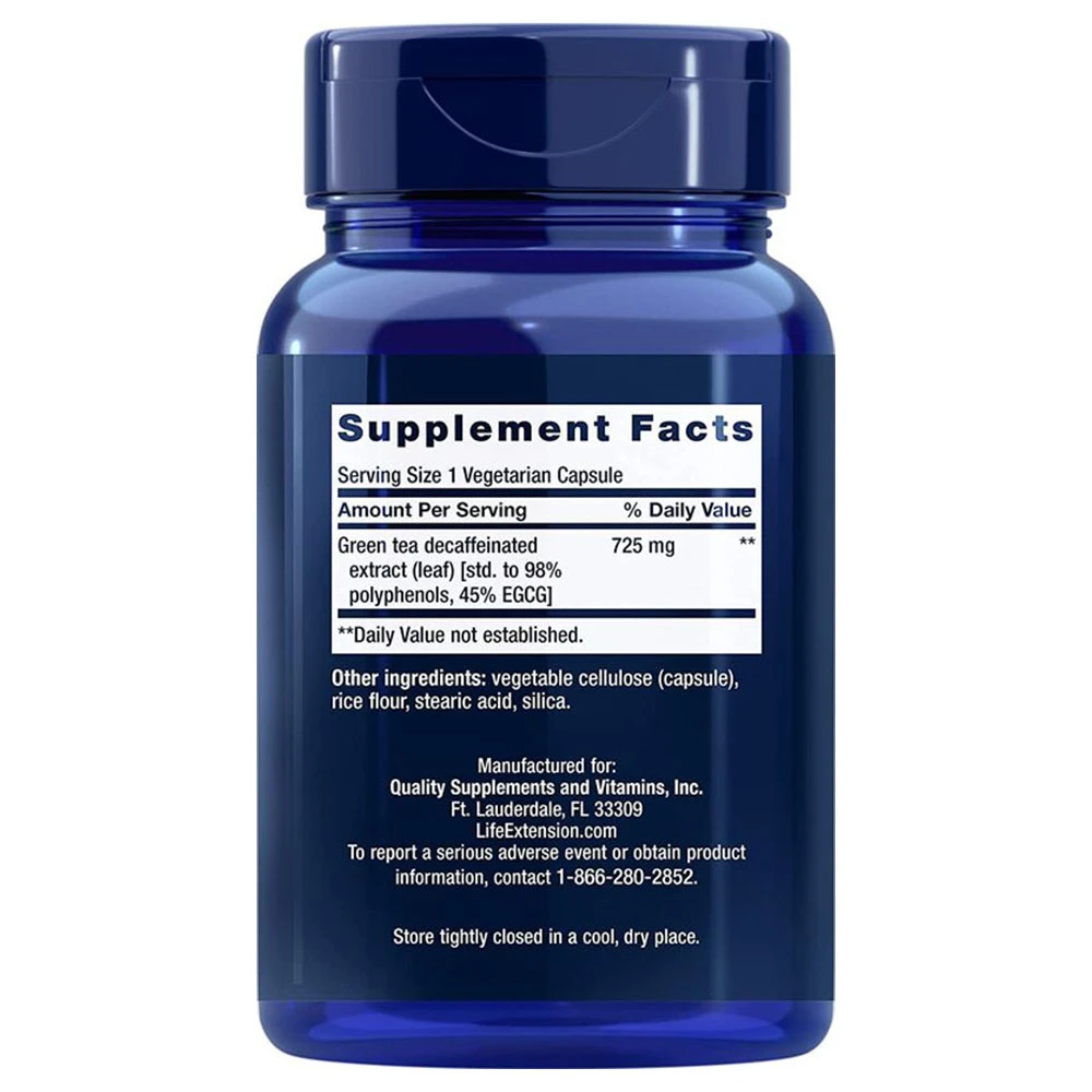 Life Extension - Mega Green Tea Extract - 100 Veggie Capsules - Image 5