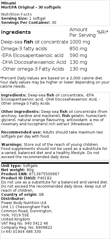 Minami - MorEPA Original - 120 Softgels (2 x 60) - Image 2