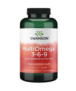 MultiOmega 3-6-9 - Flax & Borage & Fish Oils - 120 softgels