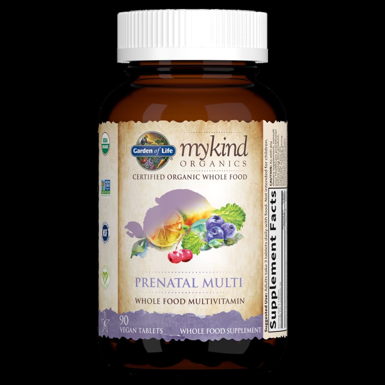 Garden of Life - Mykind Organics Prenatal Multi - 90 Vegan Tablets - Image 3