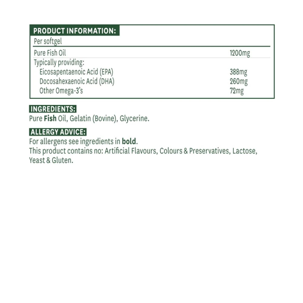 Nature's Aid - Super Strength Fish Oil Omega-3 - 60 Softgels - Image 2