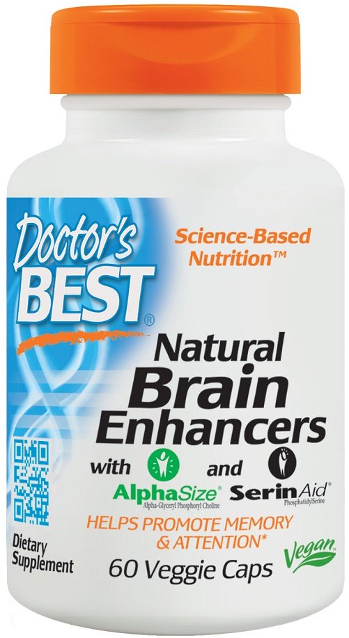 Doctor's Best - Natural Brain Enhancers - 60 Vegan Capsules