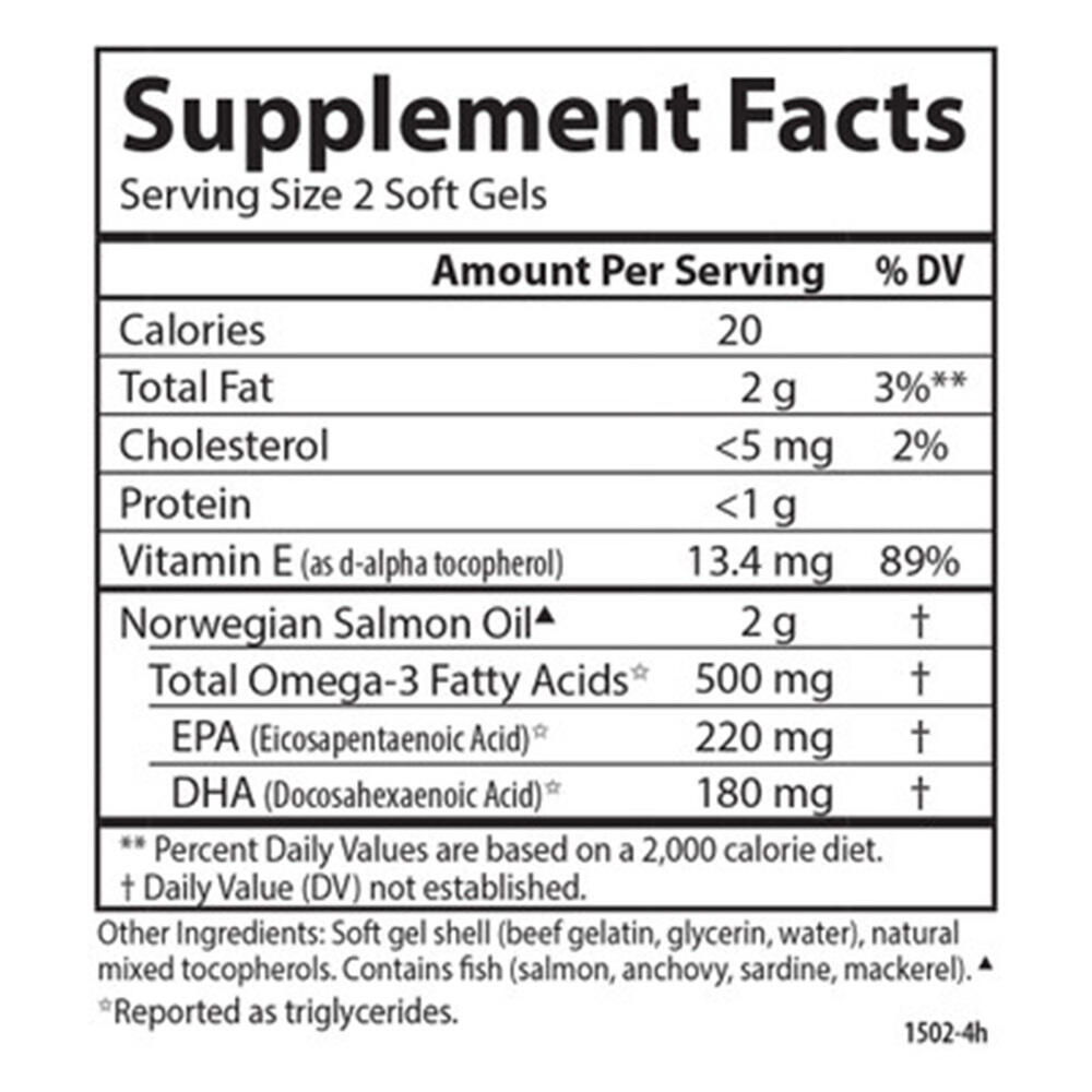 Carlson Labs - Norwegian Salmon Oil - 230 Softgels - Image 3