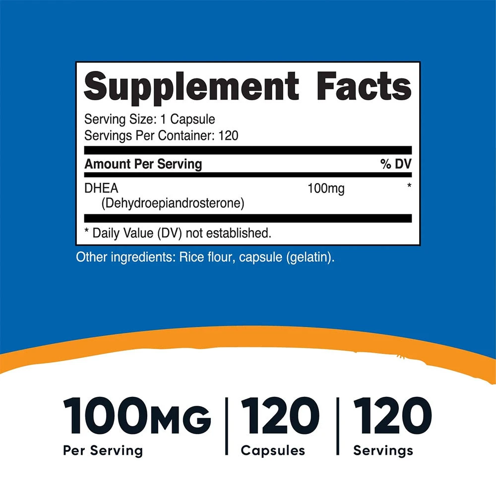 Nutricost - DHEA 100 mg - 120 Capsules - Image 2