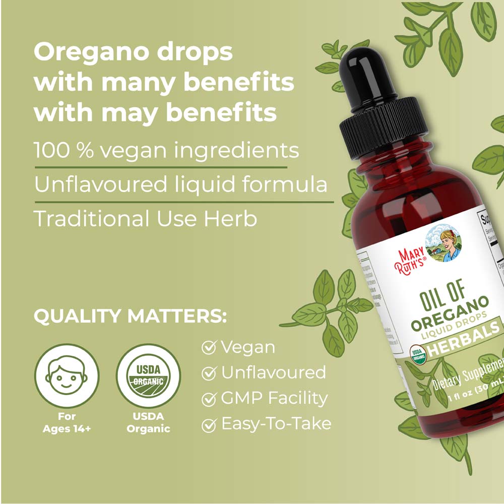 MaryRuth Organics - Organic Oregano Oil Liquid Drops - 30 ml - Image 5