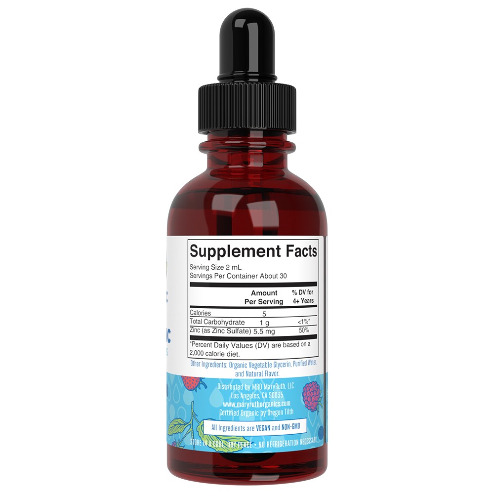 MaryRuth Organics - Organic Ionic Zinc Drops for Children, Berry - 60 ml - Image 4