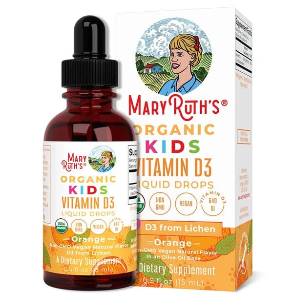 Maryruth Organics - Organic Vitamin D3 Drops For Children, Orange - 15 Ml
