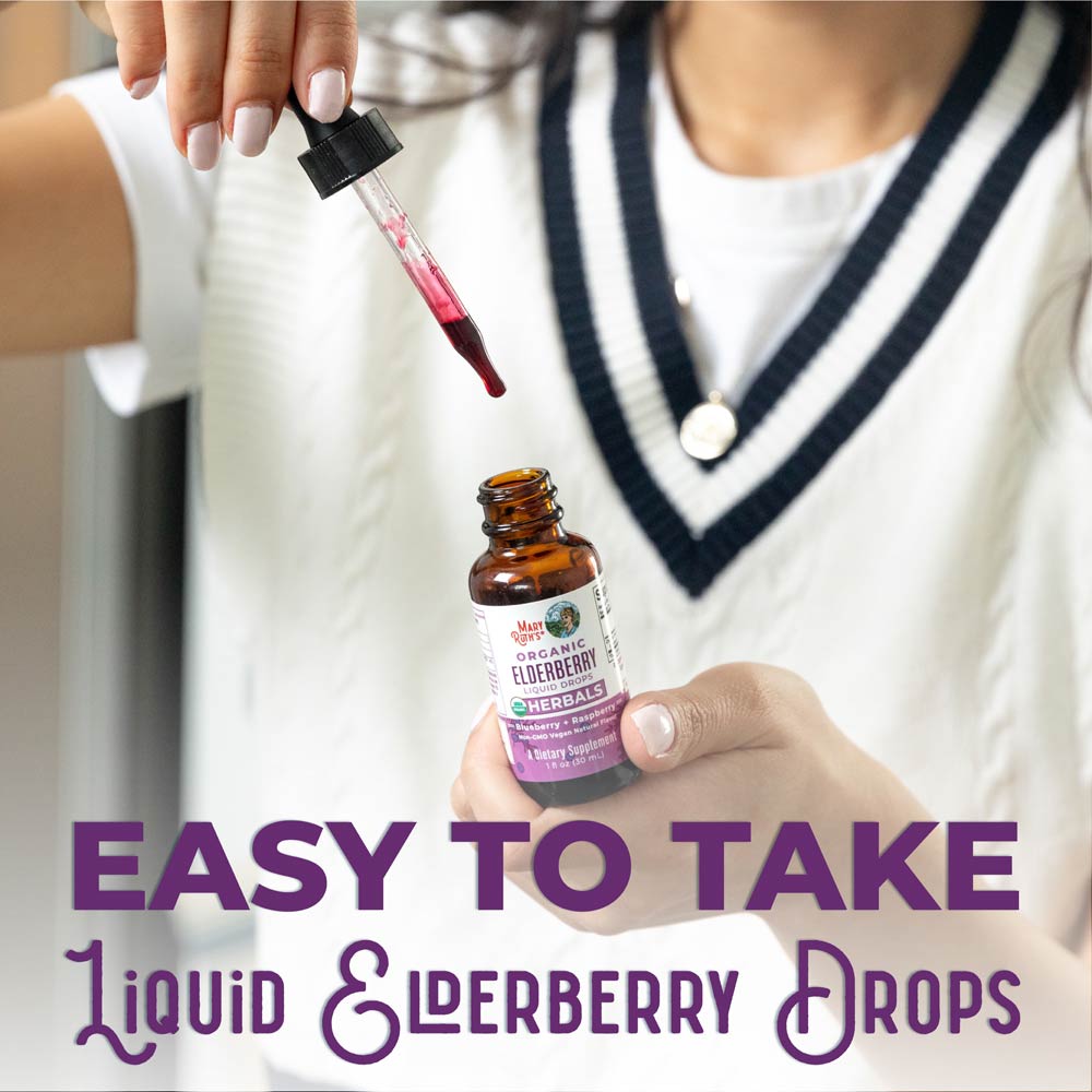 MaryRuth Organics - Organic Elderberry, Blueberry, and Raspberry Liquid Drops - 30 ml - Image 3