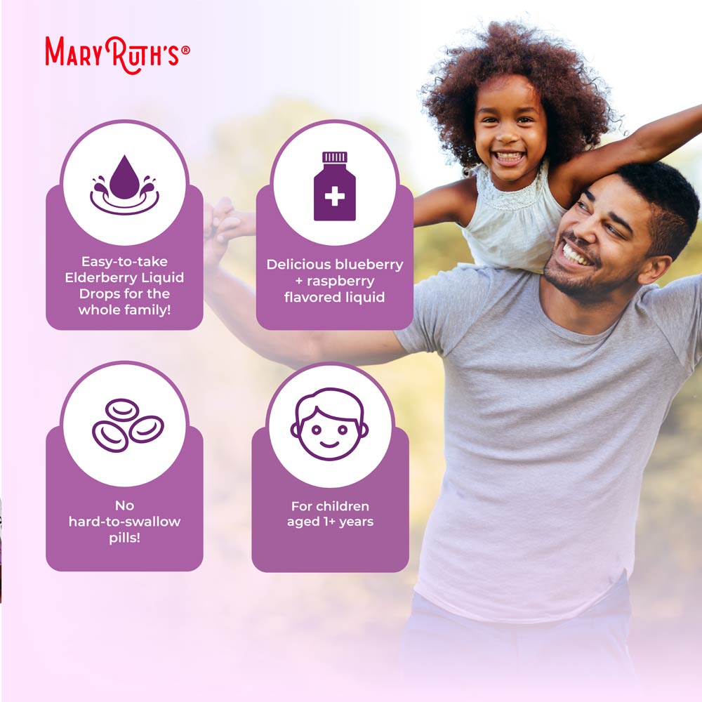 MaryRuth Organics - Organic Elderberry, Blueberry, and Raspberry Liquid Drops - 30 ml - Image 6