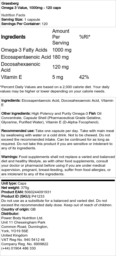 1000mg - 120 kapsler