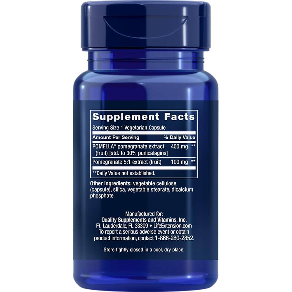Life Extension - Pomegranate Fruit Extract - 30 Veggie Capsules - Image 3