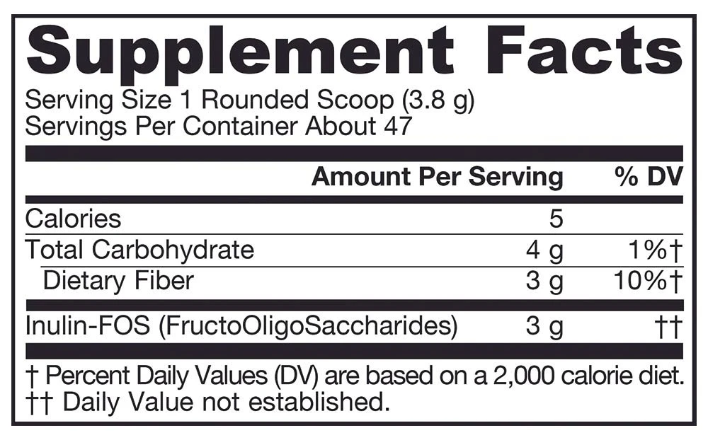 Jarrow Formulas - Prebiotic Inulin FOS - 180g - Image 2