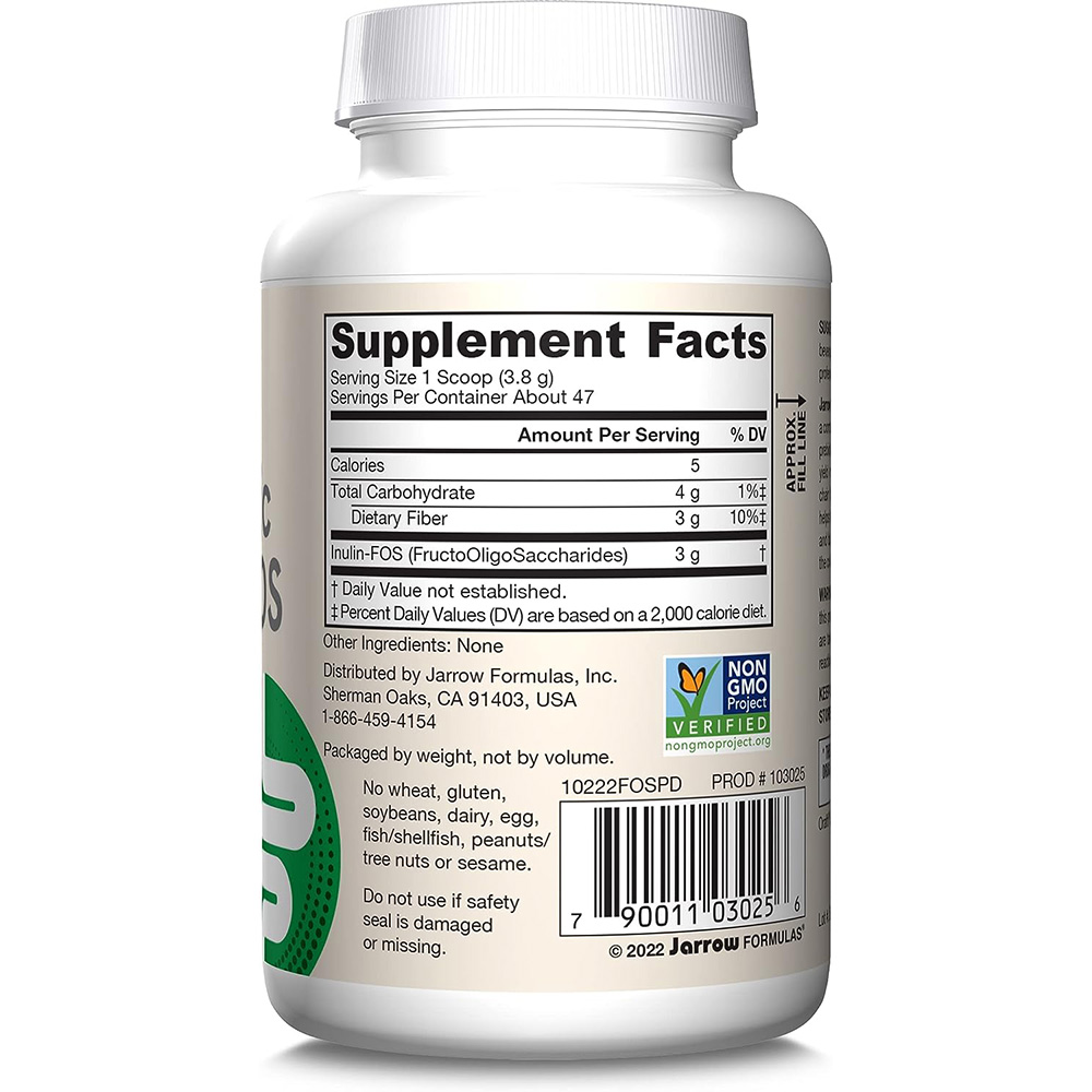 Jarrow Formulas - Prebiotic Inulin FOS - 180g - Image 6