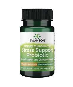 SWANSON Happy Microbiome Stress Support Prob. 60vc