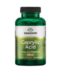 SWANSON Kwas kaprylowy 600mg 60 kaps