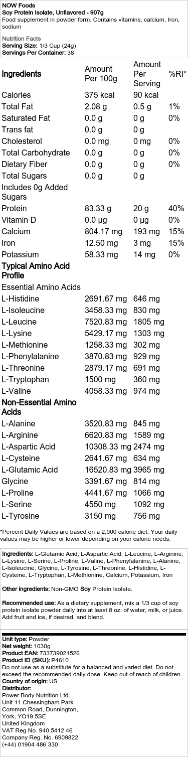 uaromatiseret - 907g