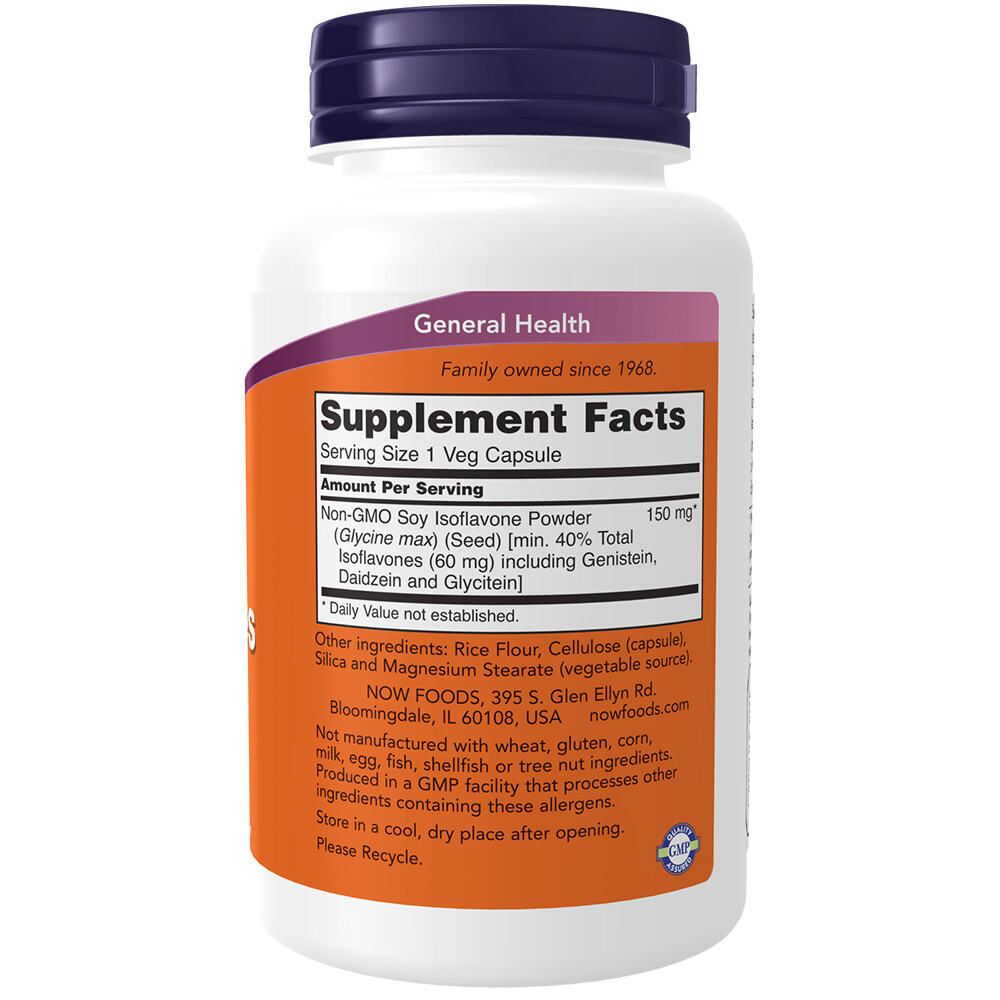 NOW Foods - Soy Isoflavones - 120 Vcaps - Image 3