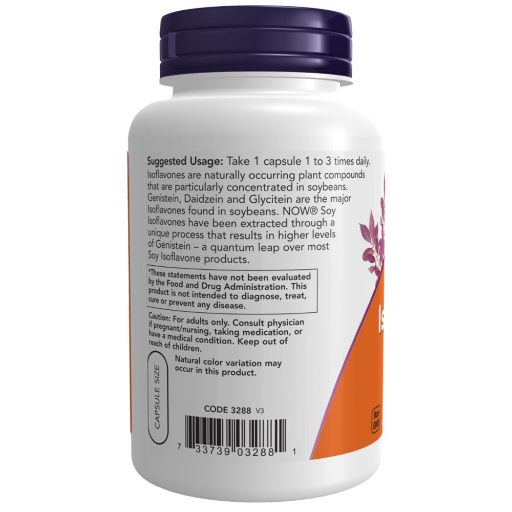 NOW Foods - Soy Isoflavones - 120 Vcaps - Image 4