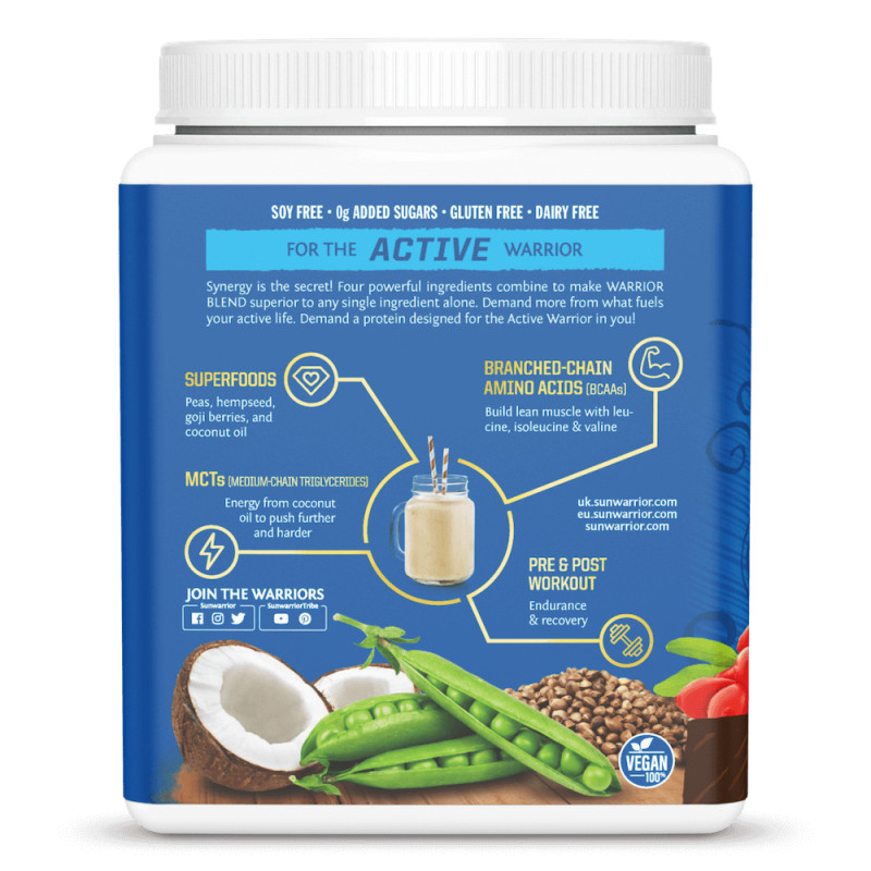 Sunwarrior - Organic Chocolate Protein Blend - 375g - Image 3
