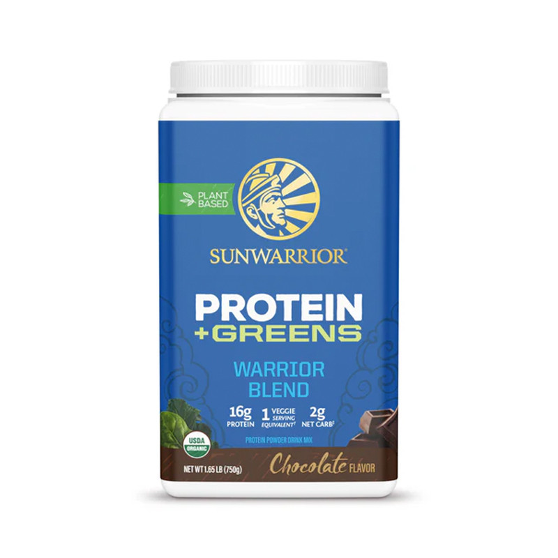 Sunwarrior - Protein Blend + Greens čokoláda