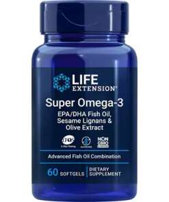 Super Omega-3 EPA/DHA with Sesame Lignans & Olive Extract - 60 softgels