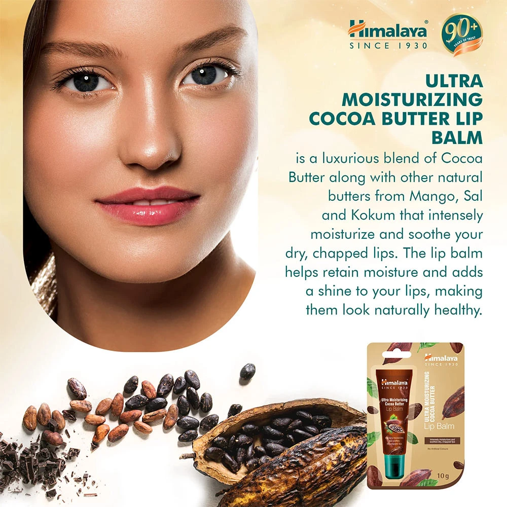 Himalaya - Ultra Moisturizing Cocoa Butter Lip Balm - 10g - Image 3