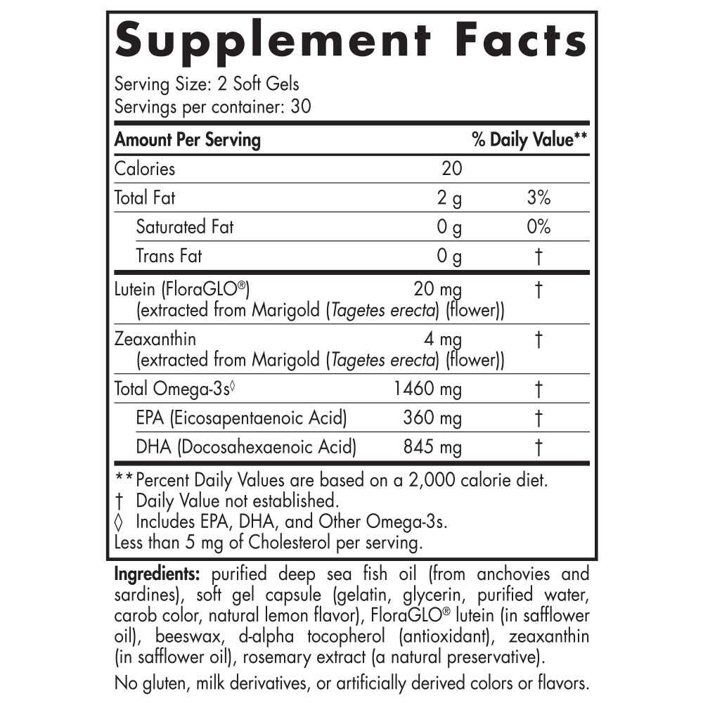 Nordic Naturals - Vision Support, 1460 mg - 60 Softgels - Image 3