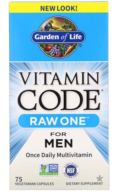Vitamin Code RAW ONE for Men - 75 vcaps