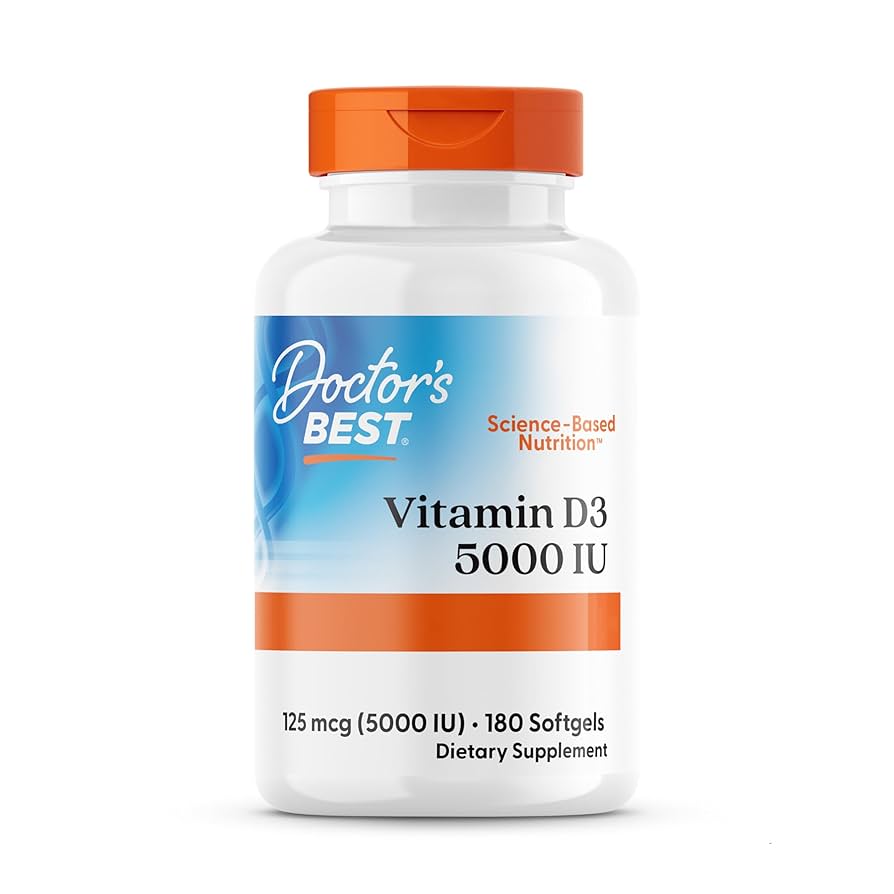 Doctor's Best - Vitamin D3, 5000 IU - 180 Softgels - Image 6