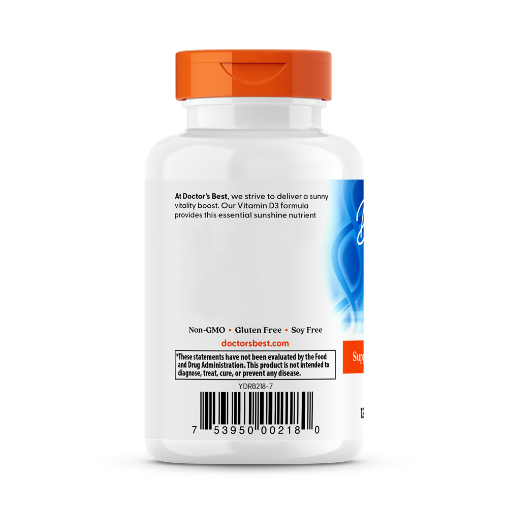 Doctor's Best - Vitamin D3, 5000 IU - 180 Softgels - Image 8